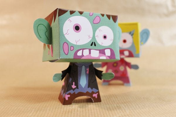 Paper toys Halloween