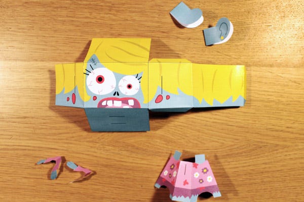 Paper toys Halloween