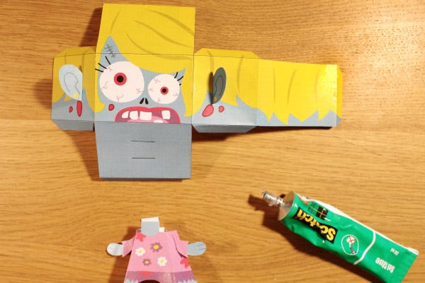 Paper toys Halloween