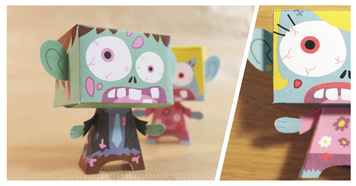 Paper toys Halloween