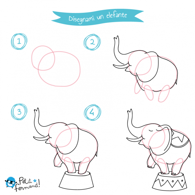 disegni da colorare elefante