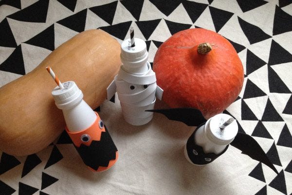 Bottiglie terrificanti Lavoretti per halloween