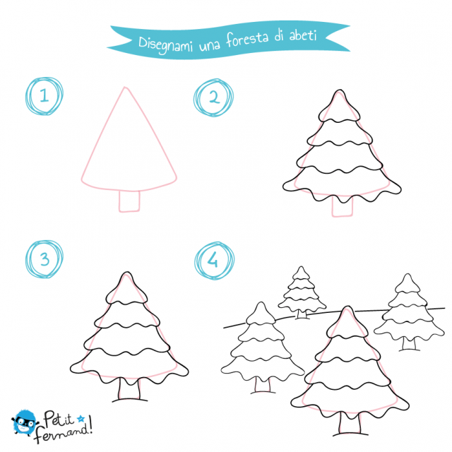 disegno da colorare albero di Natale