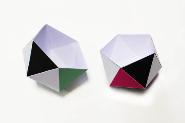 scatole di carta origami fai da te