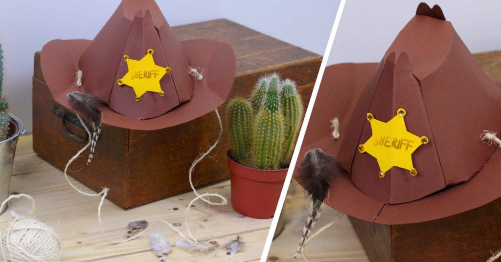 costumi di carnevale fai da te cappello da cowboy