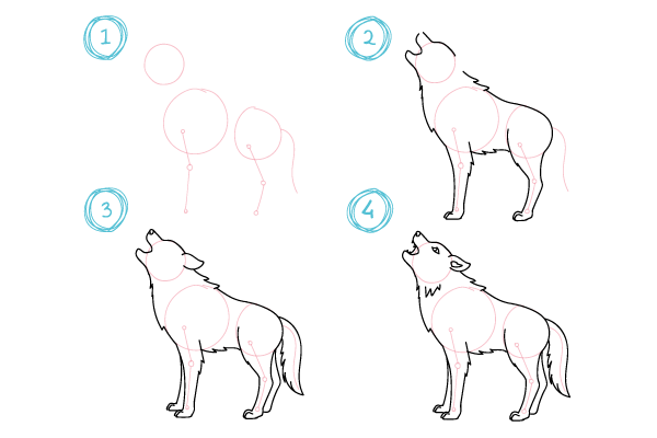 disegni da colorare lupo