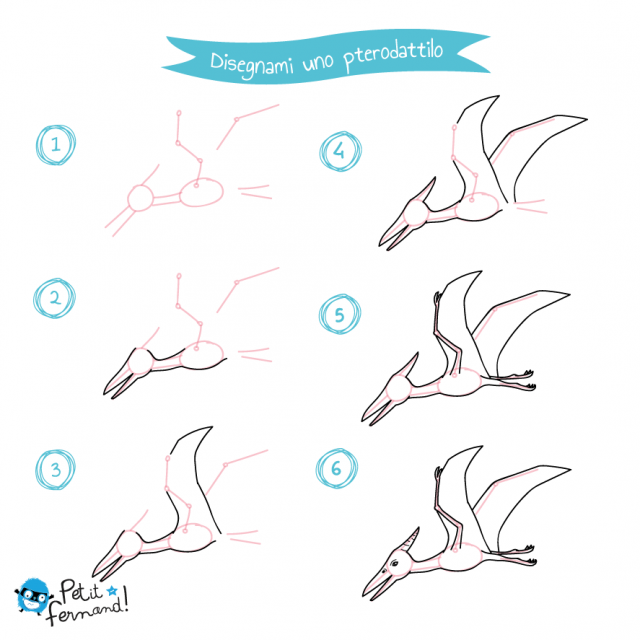 disegni da colorare dinosauri pterodattilo