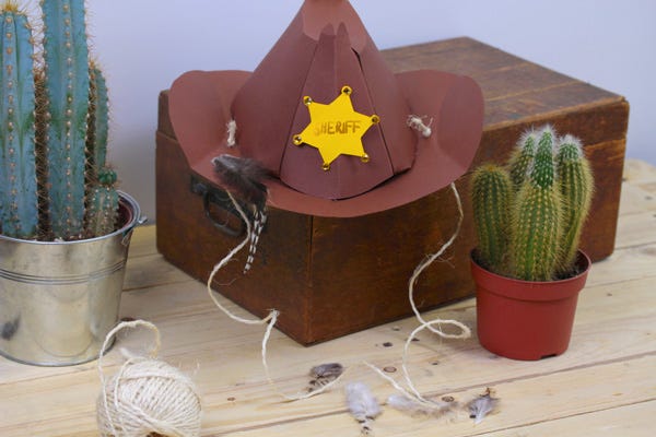 costumi di carnevale fai da te cappello da cowboy