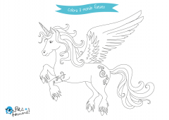 disegni da colorare unicorno