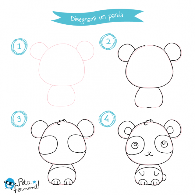 Disegni da colorare panda
