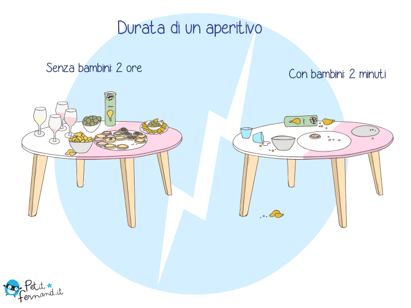 Vignetta umoristica aperitivo