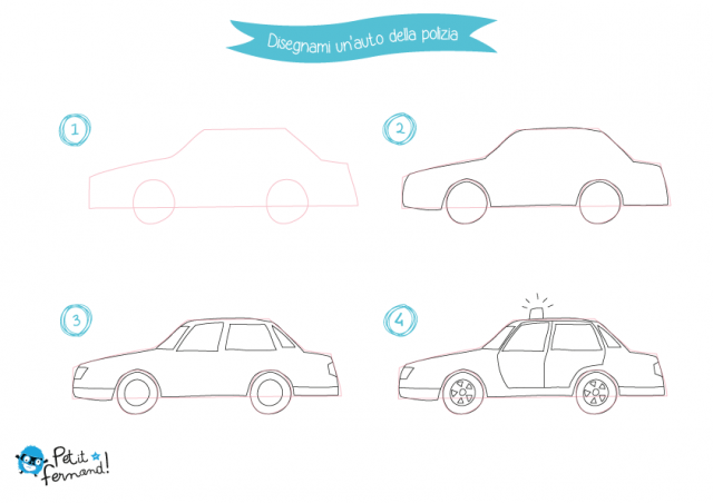 Disegno per bambini mezzi di trasporto