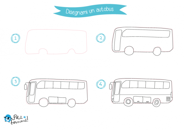 imparare a disegnare un autobus