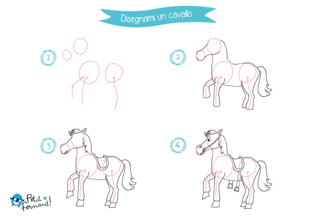 come disegnare un cavallo