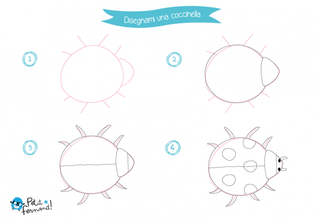 Disegno coccinella