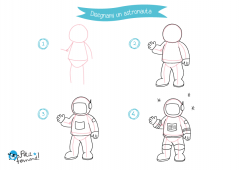 Disegno astronauta