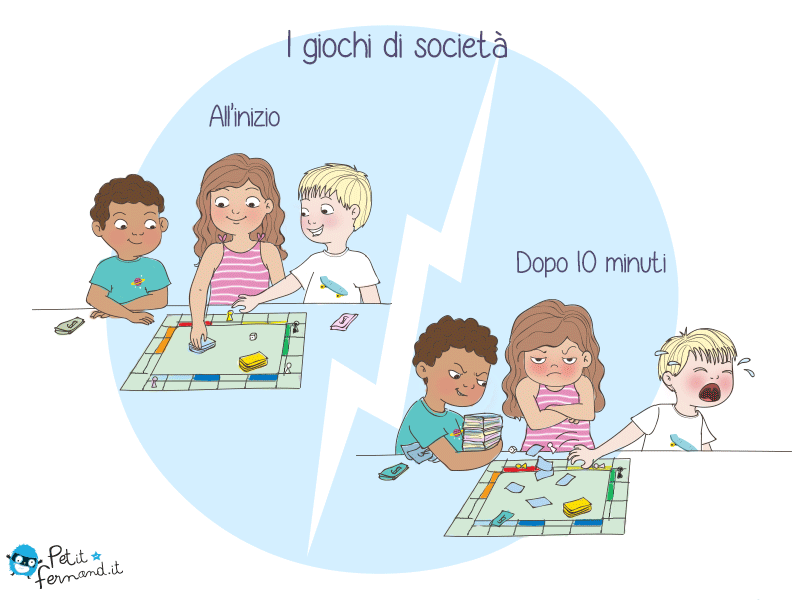 vignetta divertente sui bambini