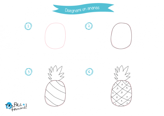 disegno ananas