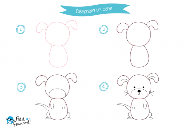 come disegnare un cane