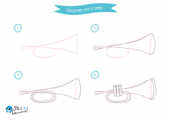 come disegnare una tromba