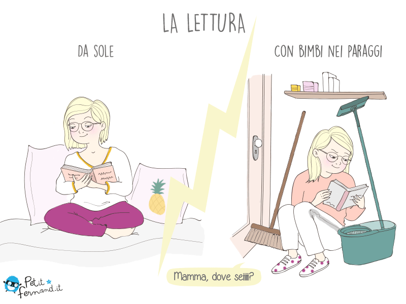 vignetta umoristica genitori figli