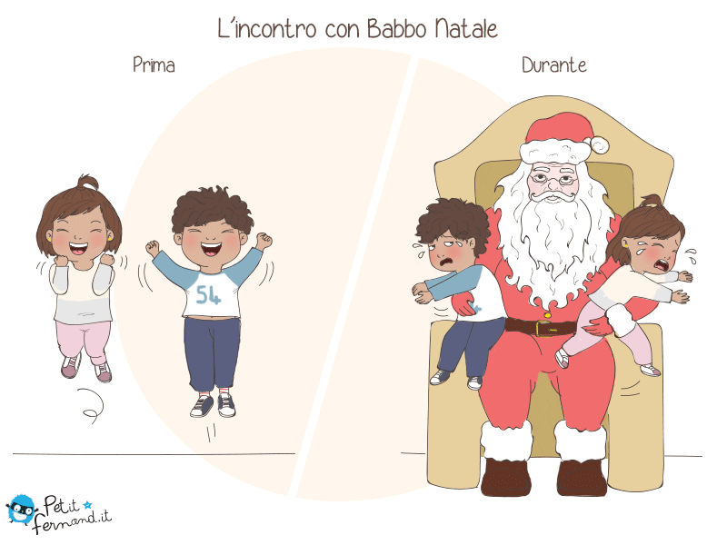 vignetta sui bambini natale