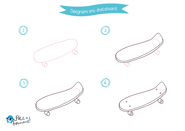 disegni da colorare skate
