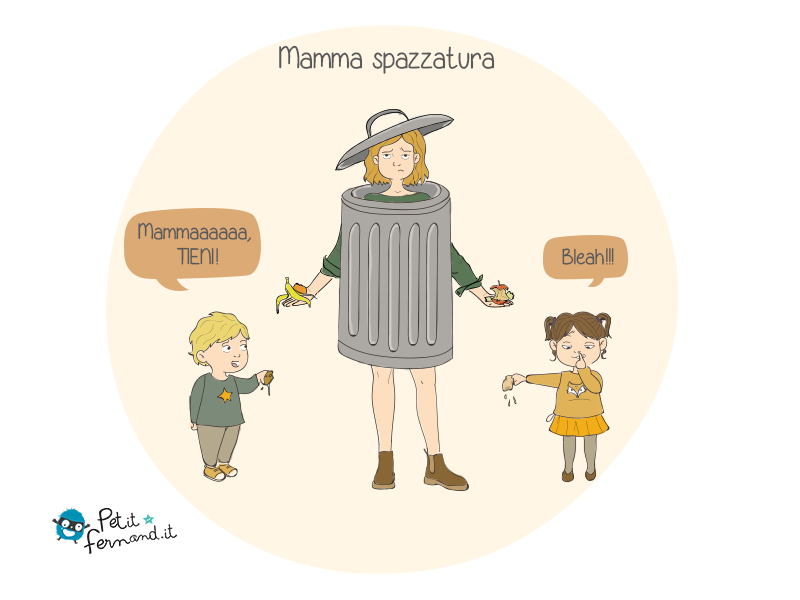 Quando la raccolta differenziata si riduce a dare a papà o dare a mamma, ecologici questi bimbi!