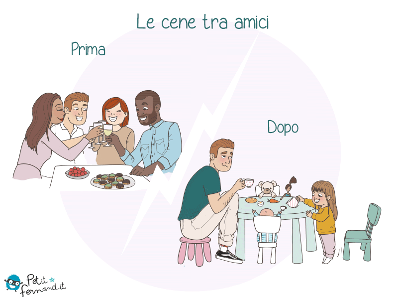 I pupazzi fanno talmente parte della vostra famiglia che i vostri bambini li invitano anche a cena.