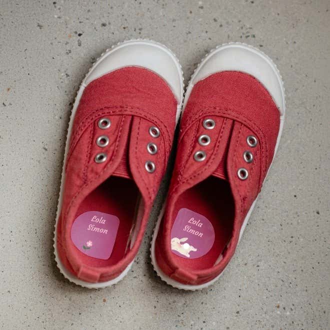 etichette scarpe