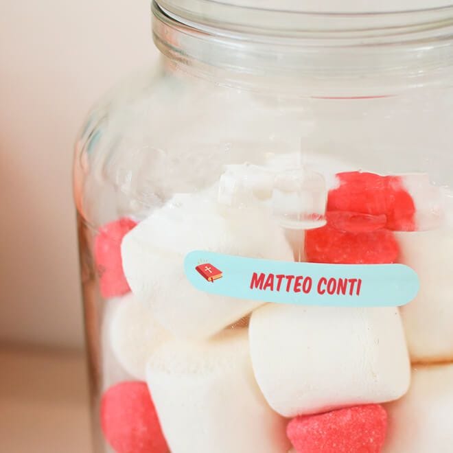 feste compleanni fidanzamenti con nome e data matrimoni CrisPhy timbri etichette adesive per inviti Adesivi personalizzati per comunione o battesimo vintage 